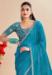 Picture of Excellent Chiffon Dark Cyan Saree
