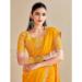 Picture of Wonderful Chiffon Orange Saree