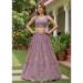 Picture of Bewitching Net Plum Lehenga Choli