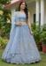 Picture of Radiant Net Light Steel Blue Lehenga Choli