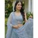 Picture of Radiant Net Light Steel Blue Lehenga Choli