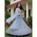 Picture of Radiant Net Light Steel Blue Lehenga Choli