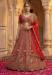 Picture of Good Looking Silk Fire Brick Lehenga Choli
