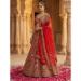 Picture of Good Looking Silk Fire Brick Lehenga Choli