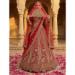 Picture of Good Looking Silk Fire Brick Lehenga Choli