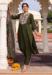 Picture of Silk Dark Olive Green Readymade Salwar Kameez