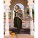 Picture of Silk Dark Olive Green Readymade Salwar Kameez