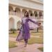 Picture of Grand Silk Dark Slate Blue Readymade Salwar Kameez