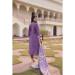 Picture of Grand Silk Dark Slate Blue Readymade Salwar Kameez