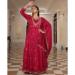 Picture of Statuesque Silk Fire Brick Readymade Salwar Kameez