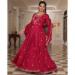 Picture of Statuesque Silk Fire Brick Readymade Salwar Kameez