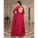 Picture of Statuesque Silk Fire Brick Readymade Salwar Kameez