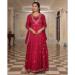 Picture of Statuesque Silk Fire Brick Readymade Salwar Kameez