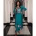 Picture of Sightly Silk Teal Readymade Salwar Kameez