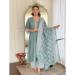 Picture of Rayon Light Slate Grey Readymade Salwar Kameez