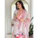 Picture of Fine Rayon White Smoke Readymade Salwar Kameez