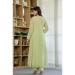 Picture of Well Formed Rayon Dark Khaki Readymade Salwar Kameez