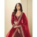 Picture of Grand Chiffon Maroon Lehenga Choli