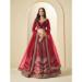 Picture of Grand Chiffon Maroon Lehenga Choli