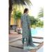 Picture of Cotton & Silk Dark Sea Green Readymade Salwar Kameez