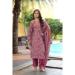 Picture of Cotton & Silk Rosy Brown Readymade Salwar Kameez