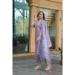 Picture of Cotton & Silk Powder Blue Readymade Salwar Kameez