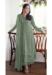 Picture of Georgette Dark Sea Green Straight Cut Salwar Kameez
