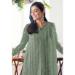 Picture of Georgette Dark Sea Green Straight Cut Salwar Kameez