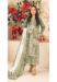Picture of Cotton Dark Sea Green Straight Cut Salwar Kameez