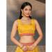 Picture of Gorgeous Georgette Golden Rod Lehenga Choli