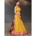 Picture of Gorgeous Georgette Golden Rod Lehenga Choli