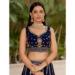 Picture of Fascinating Georgette Midnight Blue Lehenga Choli