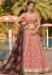 Picture of Good Looking Georgette Dark Salmon Lehenga Choli