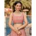 Picture of Good Looking Georgette Dark Salmon Lehenga Choli