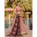 Picture of Good Looking Georgette Dark Salmon Lehenga Choli