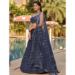 Picture of Pretty Georgette Dark Slate Grey Lehenga Choli