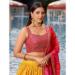 Picture of Stunning Georgette Pale Violet Red Lehenga Choli