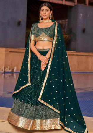 Picture of Grand Georgette Dark Slate Grey Lehenga Choli