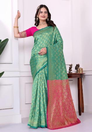 Picture of Enticing Silk Tan Saree