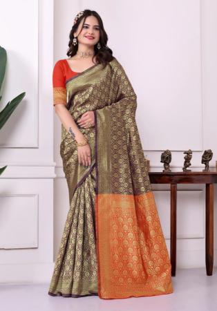 Picture of Pleasing Silk Medium Orchid Saree