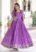 Picture of Elegant Silk Medium Orchid Readymade Gown