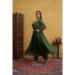 Picture of Silk Dark Olive Green Readymade Salwar Kameez
