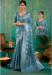 Picture of Good Looking Satin & Silk Cadet Blue Saree