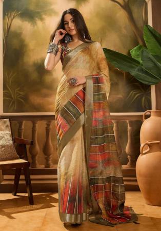 Picture of Exquisite Cotton & Linen Sienna Saree