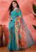 Picture of Nice Cotton & Linen Teal Saree