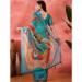 Picture of Nice Cotton & Linen Teal Saree