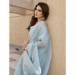 Picture of Taking Silk Light Steel Blue Saree