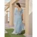 Picture of Taking Silk Light Steel Blue Saree