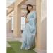 Picture of Taking Silk Light Steel Blue Saree