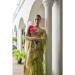 Picture of Fine Cotton Olive Drab Saree
